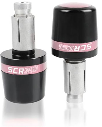 XIAOYANparts 7/8 22mm Motorrad Lenker Griffe Griff Bar Kappe Enden Stecker Hand Grip Für Yamaha SCR950 SCR 950(Pink)