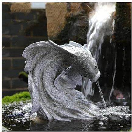 Pond fountains, Creative goldfish shape Pond spitters for small ponds, automatic circulation water landscaping for Koi pond, water outlet facing downwards design, for Koi fish tank and Water Gardens(G