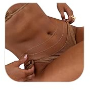 Gold Body Chain for Waist 2Pcs 14K Gold Plated Sexy Belly Chains for Women Rope Waist Chain Jewelry for Beach Accessories Adjustable 26.77-52.36Inch