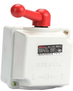 MOUKWLEK QS-15A 30A 60A 380V 220V Interruttore di inversione Impermeabile Motore trifase Interruttore e Indietro(QS-15A)