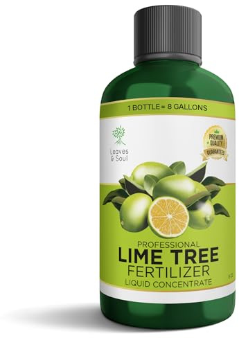 Leaves & Soul Lime Tree Fertilizer Liquid, 6-4-6 Lime Plant Food, 8 oz