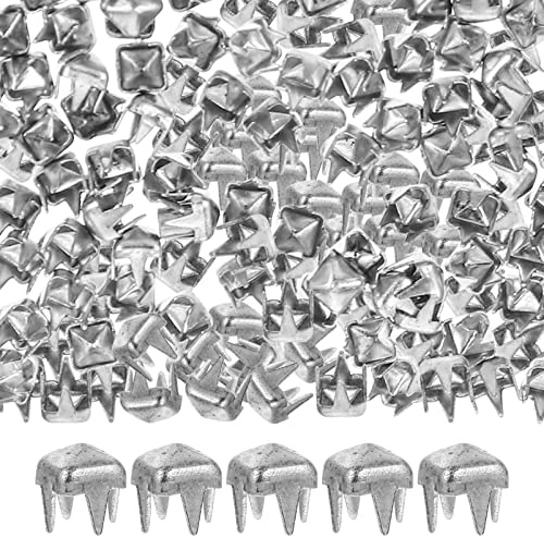 KOCKSHION 1000pièces Rivets Carrés Métal Mini Griffes Claw Studs Diy Pour Vêtements Sacs Valises Résistants Faciles à Installer