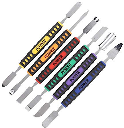 Tomantery Computer Crowbar, High Hardness 6 Pcs Mobile Phone Repair Crowbar Repair Tool Flat Head Bracts for MP3 for Tablet