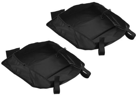 SOPOTUTU Borsa Organizer per Passeggini 2 Pezzi in Oxford Nero Vano Portaoggetti Sotto Passeggino, Cestino Portaoggetti Ampio e Leggero, Accessorio Pratico per Uscite