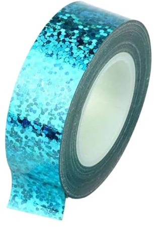 Hellery Nastro Adesivo per Ginnastica Ritmica, 1,5 Cm X 5 M, Versatile per Lavori Artigianali E Decorazioni, Azzurro