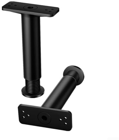 Honseadek Soporte telescópico ajustable para muebles, fijador de elevación de vigas de cama de acero resistente para sofá y gabinete, elevador de altura fácil de instalar de 22 a 40 cm (2 piezas)