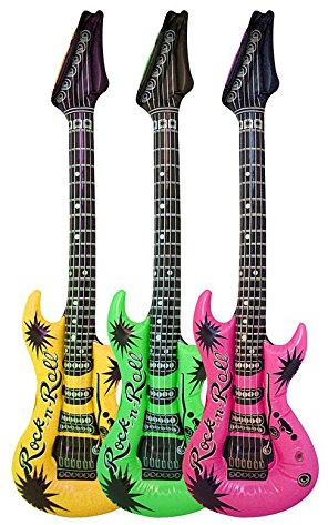 MunchieMoosKids Inflatable Guitar 106cm Party Accessory