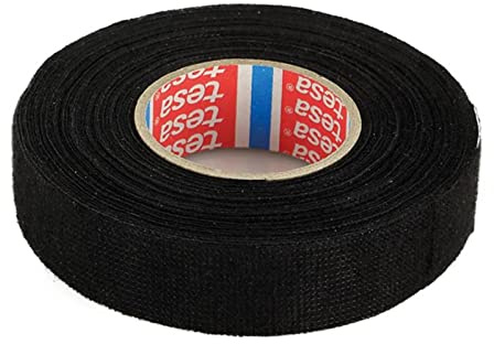 ACV Ruban adhésif tissé en Polaire 19 mm x 15 m Noir