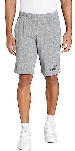 PUMA ESS Jersey Shorts┃Laufshorts für Herren, Grau, S