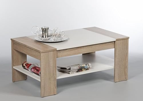 RASANTI Couchtisch Finley Sonoma Eiche/Weiß