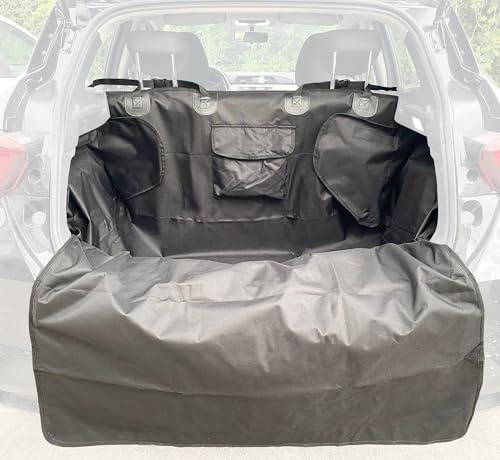 Auto Accessori Lupex - Autoabdeckung für Hunde, Kofferraumschutz, universell, wasserdicht, Material Oxford 600d, Farbe Schwarz, für Schrägheck, Geländewagen und SUV