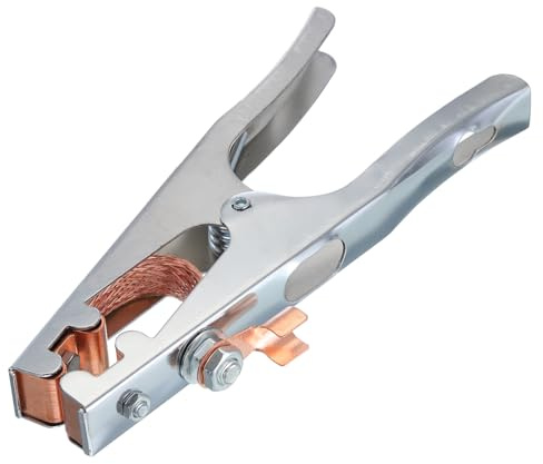 sourcing map 1000A Welding Ground Clamp, A-Shape Welder Machine Grounding Clamp Earth Ground Cable Wire Clip Iron Chrome Plated for Welding Machine