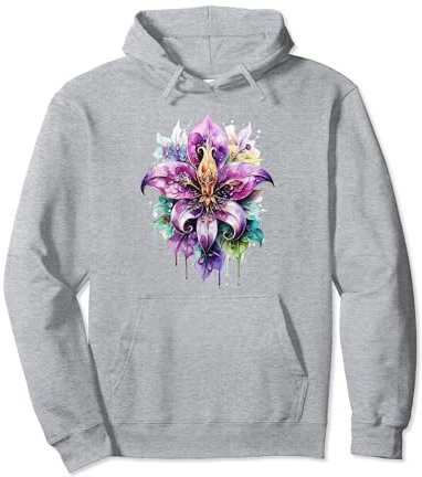 Fleur de Lys, französische Lilie, Blume, Sommer, Symbol, Karneval Pullover Hoodie