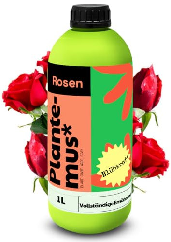 PLANTEMUS Concime per Rose, nutrienti essenziali per una Fioritura Vistosa e Abbondante, Concime Liquido ad Assorbimento Rapido, 1 L