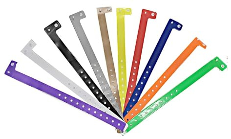 J&R Wristbands Vinyl Wristband 100-Piece Set