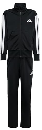 adidas Unisex niños Essentials Climacool Track Suit, black/white, 11-12 Years