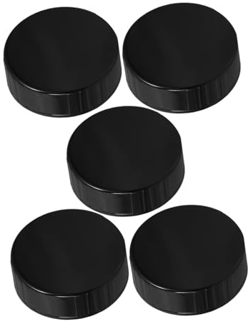 MOLUCKFU 5 Stück Schwarze Poly-Kegelkappe 38 Mm Schraubverschluss Für Bierflaschen Und Growler Wiederverwendbarer Dichtdeckel Für Luftdichten Verschluss Ersatzkappe Für Weithals-Glasbehälter