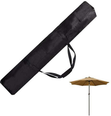 NICENEEDED Sac de Rangement pour Parasol de Terrasse 57 Pouce Sac de Transport Surdimensionné pour Parasol D'Extérieur pour Hamac de Terrasse et Support en Acier