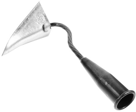 BESPORTBLE Dreieckige Hacke Für Bodenarbeit Gartenhacke Mit Spitzem Kopf Für Düngung Und Graben Erdhacke Aus Verzinktem Für Pflanzung Und Jäten Grabenhacke Zum Auflockern Von Erde Rodungshack