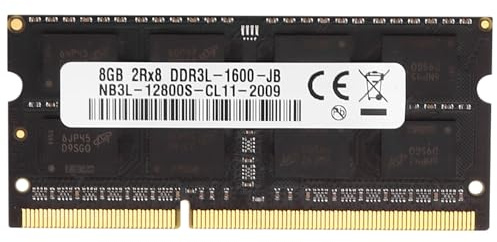 Quystetes Ddr3 8Gb Memoria Ram para Computadora PortáTil 1600Mhz Pc3-12800 1.35V 204 Sodimm Compatible con Doble Canal para Memoria de Computadora PortáTil