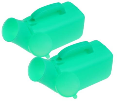 IWOWHERO 2 Stück Verdickte Urinflasche 1200ml Mit Deckel Praktisches Männerurinal Aus Robustem Kunststoff Ergonomisches Urinal Für Reisen Alltag Und Krankenhausgebrauch