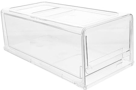 HOLIDYOYO Caja de Almacenamiento de Refrigerador Apilable Contenedor de Alimentos Extraíble para Frigorífico Organizador de Cajón de Premium para Verduras Frutas y Comidas