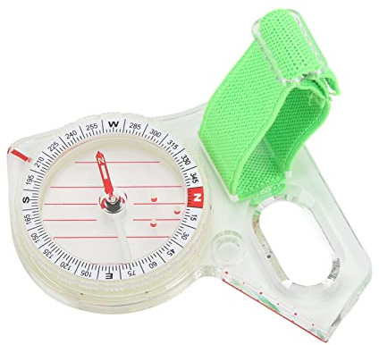 Aramox Boussole d'orientation du Pouce, Boussole de Navigation Avancée, Point Lumineux de Matériau ABS, pour l'extérieur, la Randonnée, Le Camping, avec Une Conception Confortable