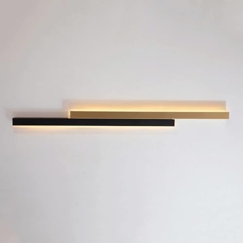 ZLLFHS Linear LED a Filo a sfioramento del soffitto Chiaro Oro Lungo la Parete della Parete della Parete per Interni da 3000k Light Light Light Black Affermazione, Lampada a Parete