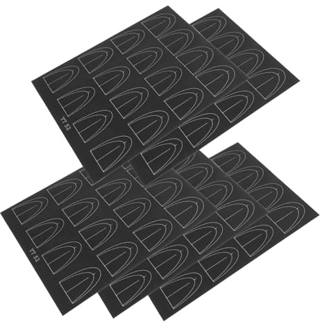 OUNONA Stickers Pour French Manucure 5 Pièces Guides D'ongles Taille Standard Adhérence Longue Durée Pour Femmes Usage Maison Precision Pochoirs Aérographe Manucure