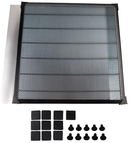 Table laser en nid d'abeille, 650 x 650 x 22 mm, en forme de nid d'abeille, table de travail en nid d'abeille, machine à graver laser, accessoire pour découpe laser et gravure laser