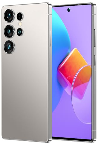 Telefoni Cellulari S25 Ultra Sbloccati - Smartphone Android 14 Più Recente, Display HD Da 7,3, Telefoni Android Da 7800 MAh, 16GB RAM, 1TB ROM, Telefono Cellulare Senza SIM 4G/5G,Grey-7.3 Inch