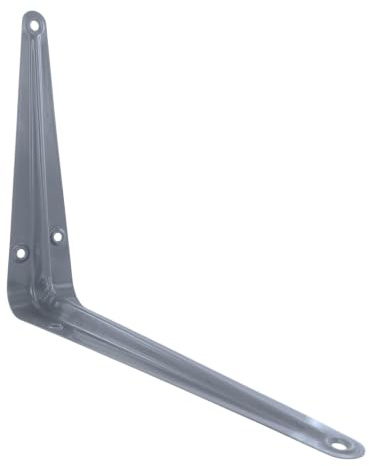 Merriway BH05478 (8 Pcs) London Style Shelf Brackets 200 x 150mm (8 x 6 Inch) Grey - Pack of 8 Pieces