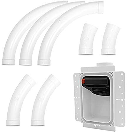 Kit 1 Prise Aspiration Centralisée Speedflex - Boite de Montage Avec Garde Plâtre + Coudes Long - Aspirateur Dans Les Murs - Aspirateur Centralisé - Garantie 2 Ans