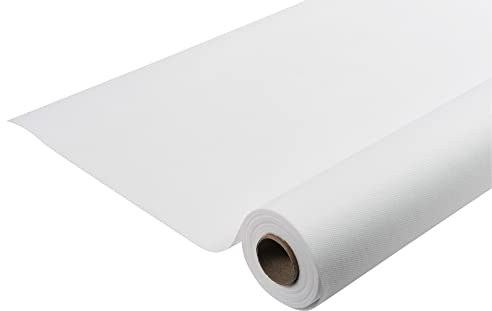 Pro Nappe - Cod. R781201I - Tovaglia monouso in tessuto non tessuto Spunbond - Rotolo 1,20 x 50,4 Mt pretagliato ogni 1,20m - Materiale antistrappo, idrorepellente e facile da pulire - Bianco
