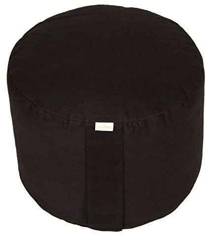 Yogabox Hochwertiges Meditationskissen Rondo Big - Yogakissen extra hoch Bezug und Innenkissen 100% Baumwolle Ø ca. 34 cm