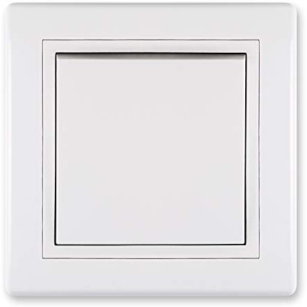 ALING-CONEL Ein/Aus Schalter 10AX/250V~ inkl.Rahmen (komplett) Weiß (RAL 9003)