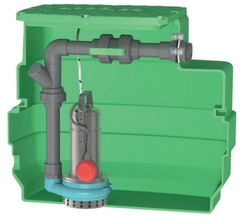 Station de relevage 230L Calpeda CAL230GQRM1018 1,10 kW eau légèrement chargée jusqu'à 30 m3/h monophasé 220V