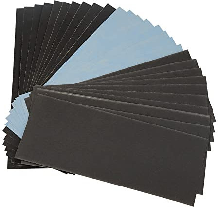 Carta vetrata a grana assortita, 23 x 9 cm, 30 fogli di carta abrasiva a umido e asciutta, per levigatura automobilistica, legno, finitura mobili, 120 a 5000