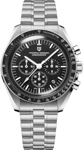 PAGANI DESIGN 1701 Cronografo Orologi da Uomo Sportivi in Acciaio Inox Impermeabili Con Movimento Giappone VK63