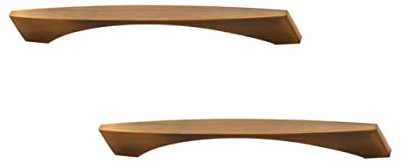 CcHhyyt 2 Stück Griffe, Metallgriffe, Bogenbrücken-Design,Braun Gebürstet, Griffe für Küche, für Schränke, für Möbel (128MM)