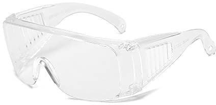 Gafas de seguridad, resistentes a los rayos UV, gafas de ciencia para construcción, exteriores y laboratorio (transparentes)