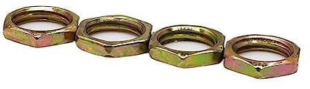 10/20 Stück dünne Sechskantmuttern aus Kohlenstoffstahl GB6173 verzinkt/Farbe Zink/Nickel dünne Sechskantmuttern mit feinem Zahn M7-M16 (Color : Color zinc-plated_16x1.5x8mm (10pcs))