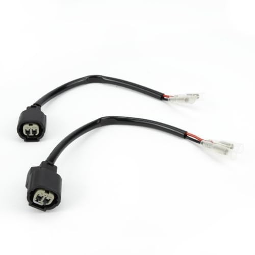 Aharon Motorrad 12V Verlängerungskabel Adapter für LED Blinker kompatibel mit Kawasaki Motorrädern – Blinker Adapterkabel Kabeladapterstecker wasserdicht