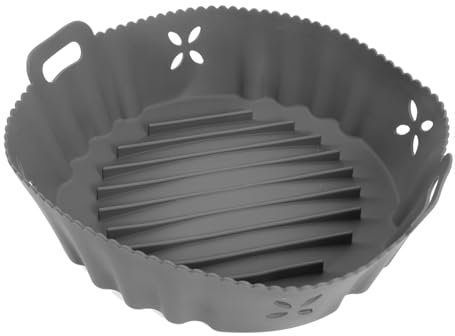 Ciieeo Silicone Baking Mat Heat-Resistant Liner for Air Fryer Reusable Non-Stick Fryer Pad Handle Design Baking