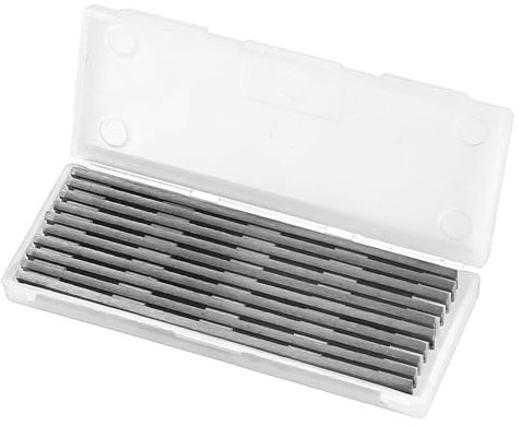 10 Pcs 82mm Reversible Planer Blades, Stainless Steel Electric Planer Blades With Two Cutting Edges & Precision Ground HSS Compatible with Bosch Hitachi Black & Decker DeWalt Planer