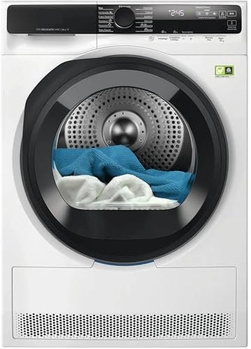 Electrolux Serie 700 DelicateCare, Asciugatrice a Pompa di Calore, 8 kg, EW7H58GY, Classe B, 13 Programmi, Tecnologia MixCare e SensiCare, Connettività Smart App, 63 dB, 850x596x636 mm