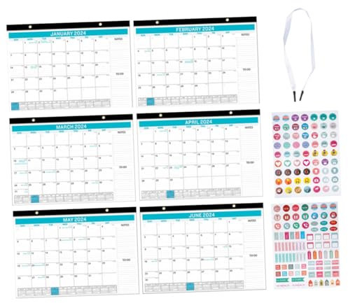 TOGEVAL Zweckplaner Notizbuch Kalender Countdown-kalender Für Den Täglichen Gebrauch Stabiler Monatlicher Wandplaner