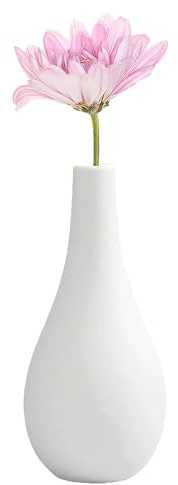 Minimalistische weiße Keramikvasen, klassische Tropfenform, kleine Knospenvase, Retro, dekorative Blumenvase, Diffusor, Flasche, Tischdekoration, Vase für Zuhause, Hochzeit, Party-Dekorationen