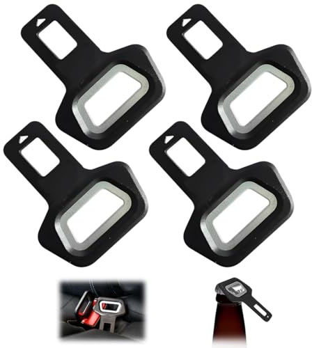 LAJUP 4 Pezzi Blocca Cintura Sicurezza Auto, Clip Per Cintura Di Sicurezza Per Auto, Disattiva Allarme Cintura Di Sicurezza Auto, Auto Fibbia Della Cintura Fermo Per Cintura Di Sicurezza