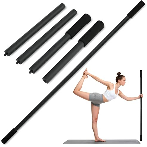 ohbien Tragbarer Yoga-Stick, Rückenstrecker verstellbar für 76-152cm
